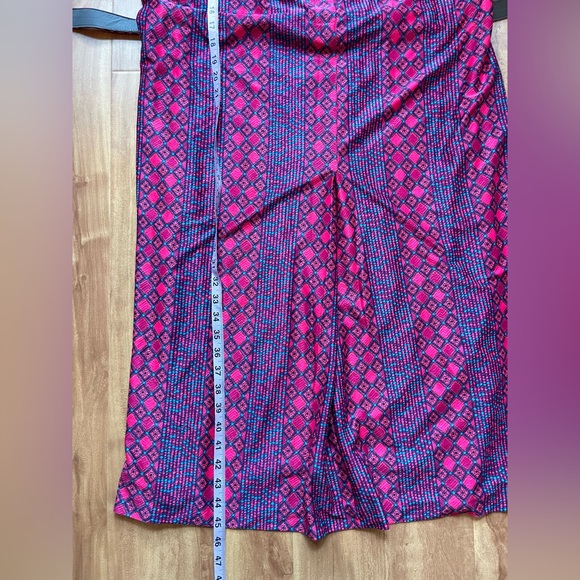 Vintage Bright Purple & Pink All Over Print 'Nat Gordon' Midi Day Dress - Picture 10 of 13